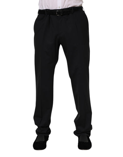 Black Wool Formal Dress Pants