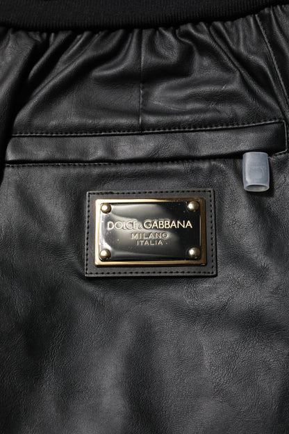 Black Cotton Cargo Men Jogger Pants