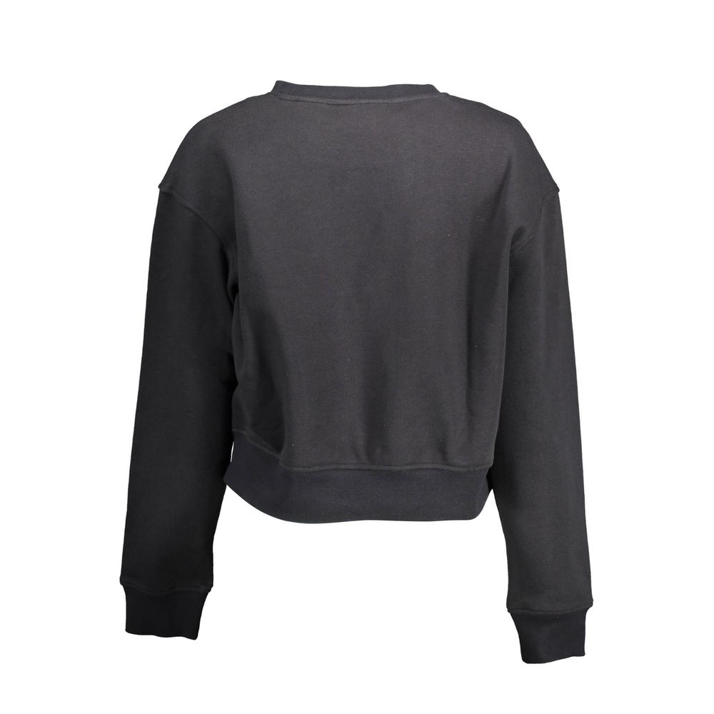 Black Cotton Women Sweater