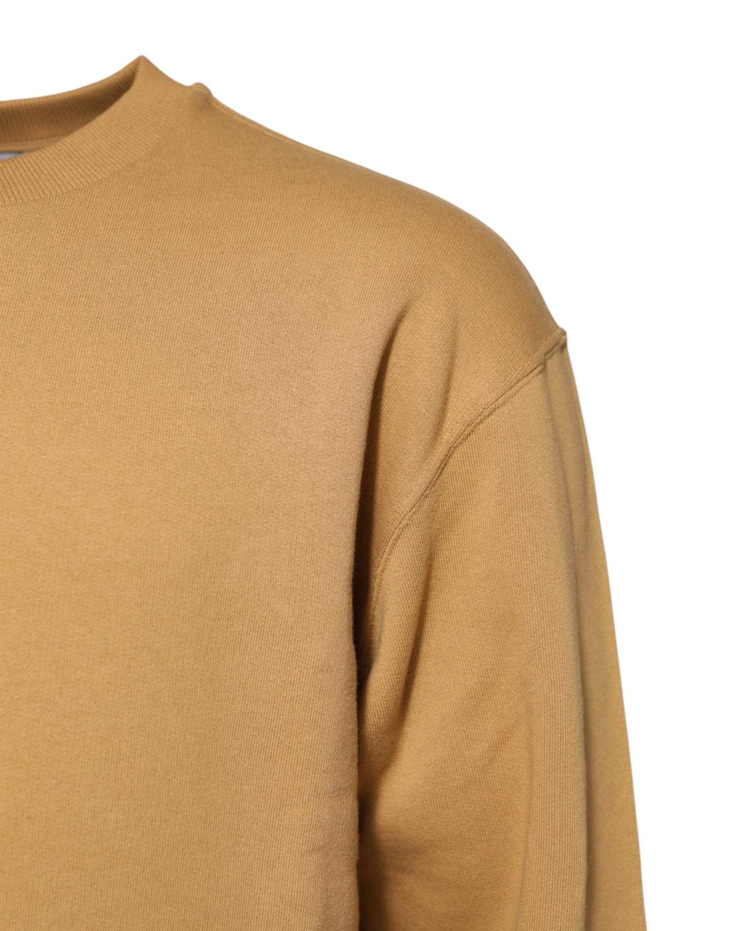 Mustard Cotton DG Embossed Pullover Sweater