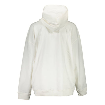 White Cotton Women's Hoodie