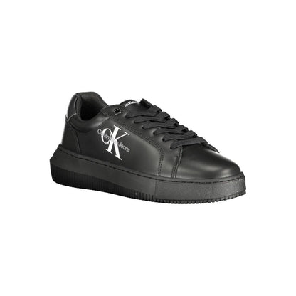 Black Polyester Sneaker