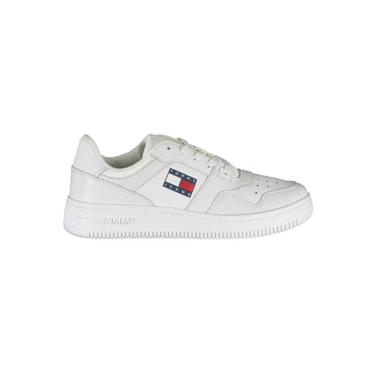 White Polyester Sneaker