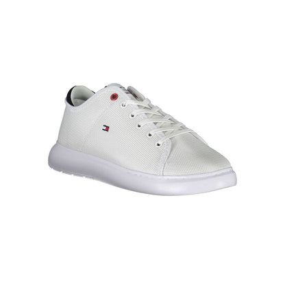 White Polyester Sneaker