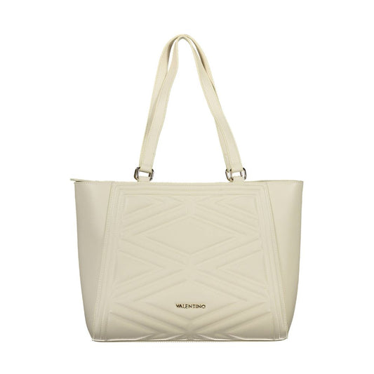 Beige Polyethylene Handbag
