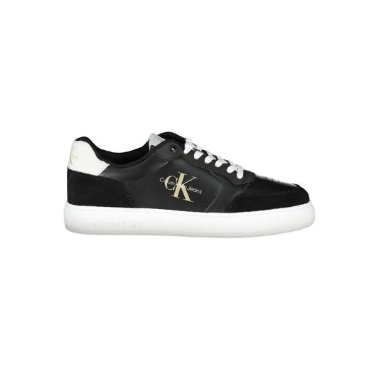 Black Polyester Sneaker