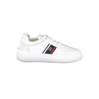 White Polyester Sneaker