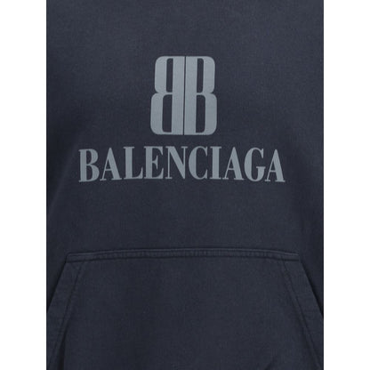 Black Cotton Sweatshirt