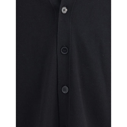 Black Wool Cardigan