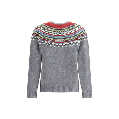 Gray Fleece Wool Sweatshirt