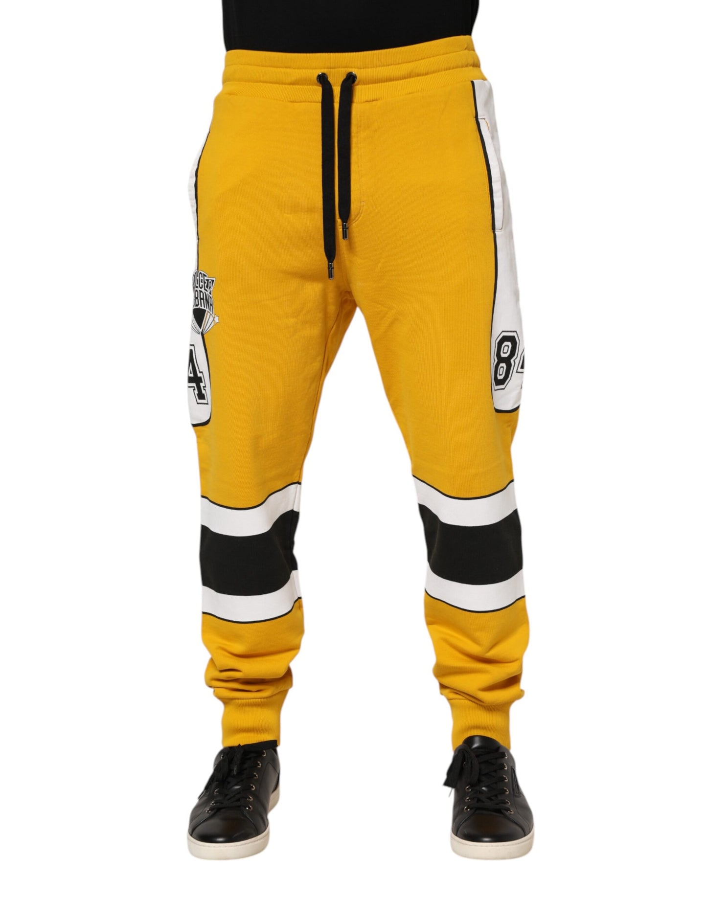 Yellow Cotton Sweatpants Jogger Trouser Pants