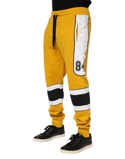 Yellow Cotton Sweatpant Jogger Trouser Pants