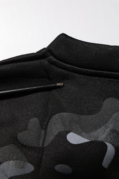 Black Camouflage Pullover Sweatshirt Sweater