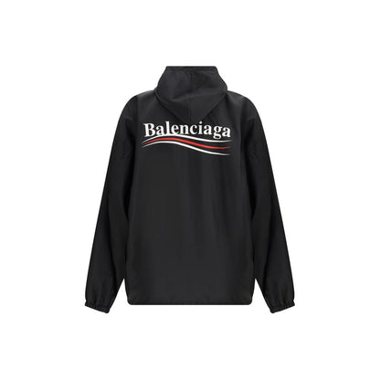 Black Polyester Shell Jacket
