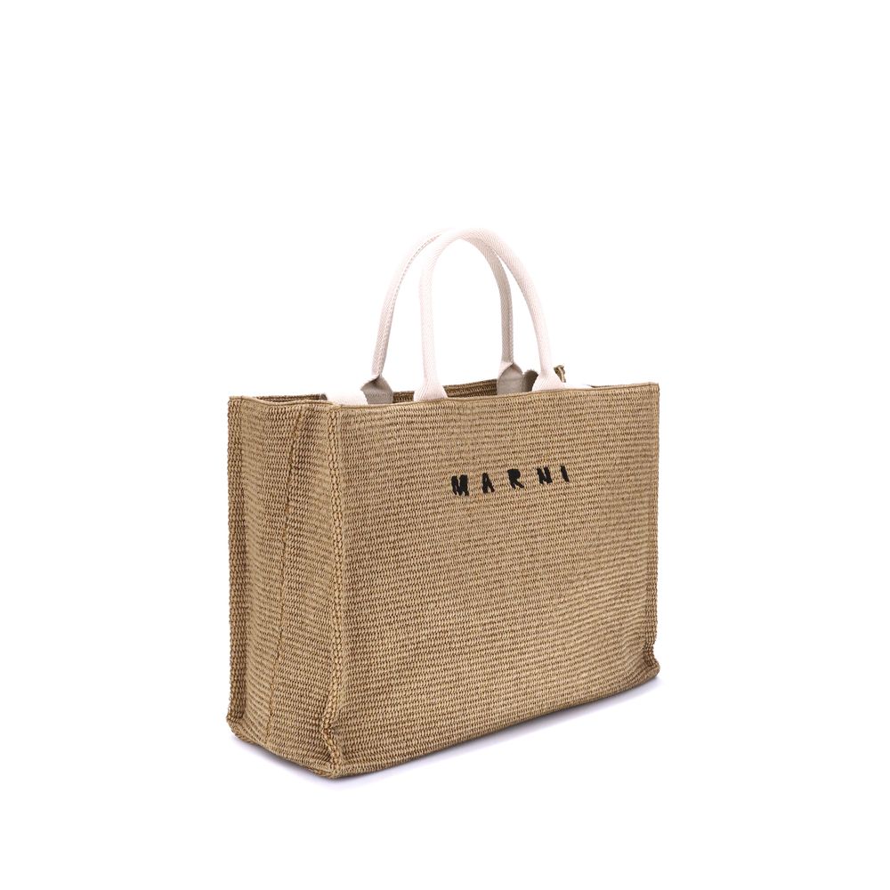 Beige Polyamide Shoulder Bag