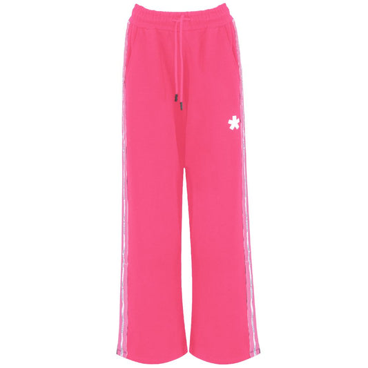 Pink Cotton Women Palazzo Pants