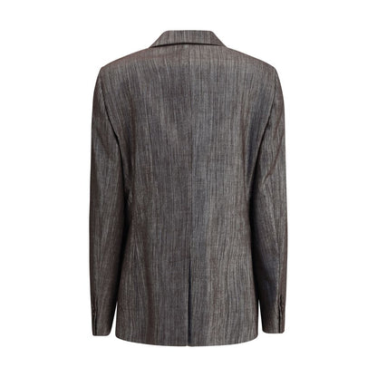 Yellow Polyester Blazer