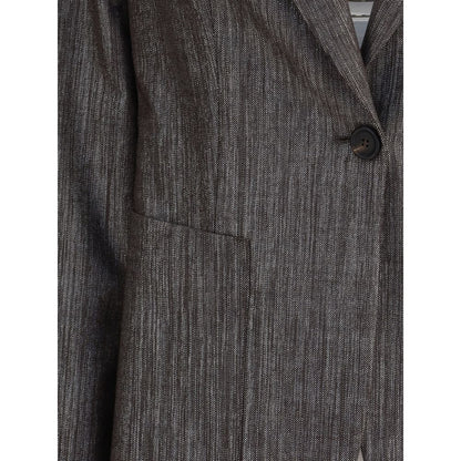 Yellow Polyester Blazer