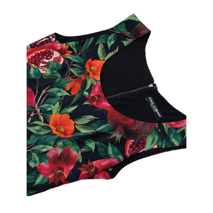 Bicolor Viscose Long Dress