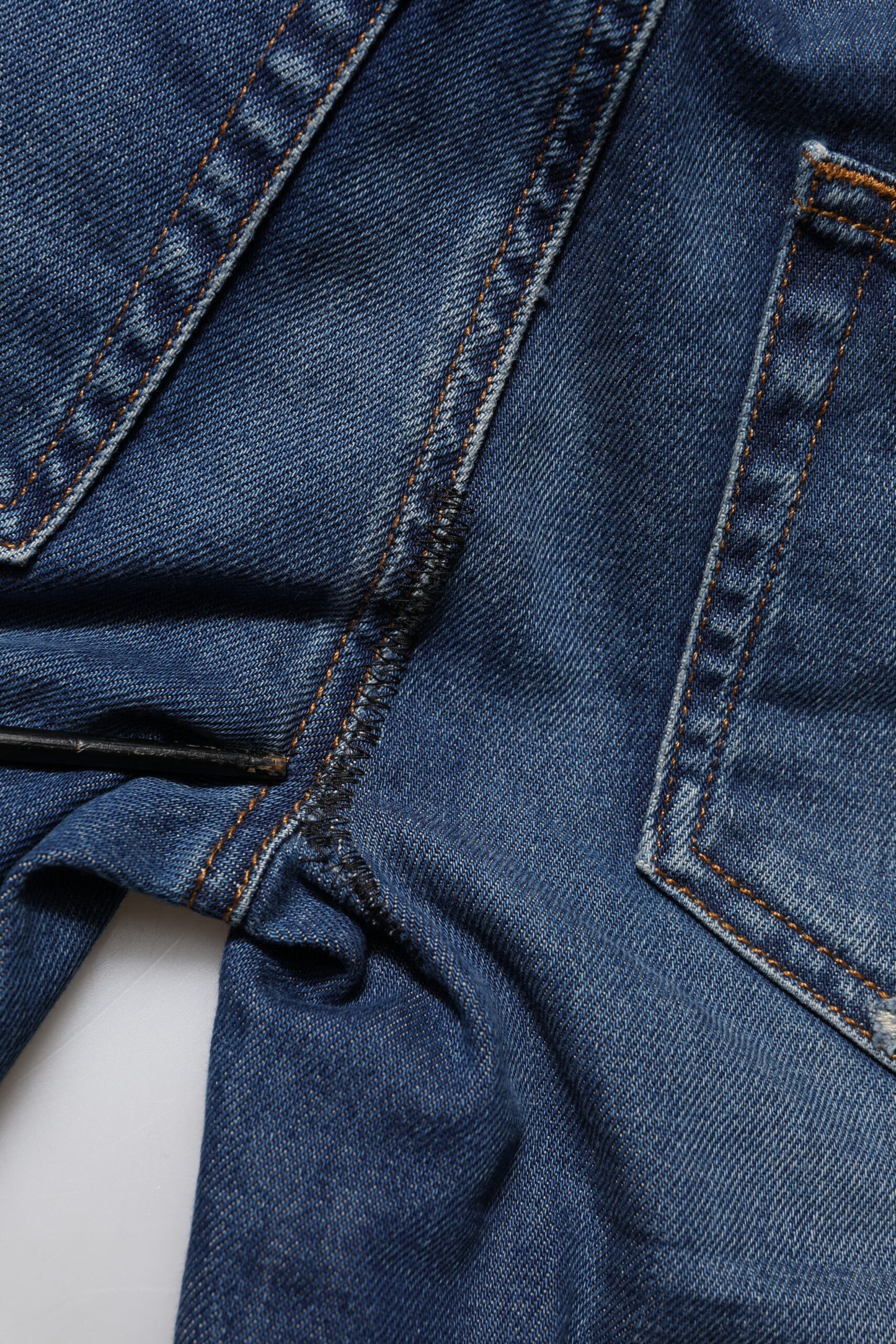 Blue Cotton Low Waist Skinny Denim Jeans