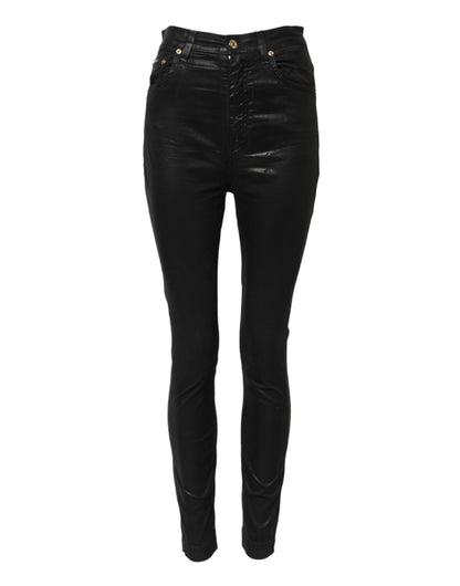 Black GRACE High Waist Skinny Denim Jeans