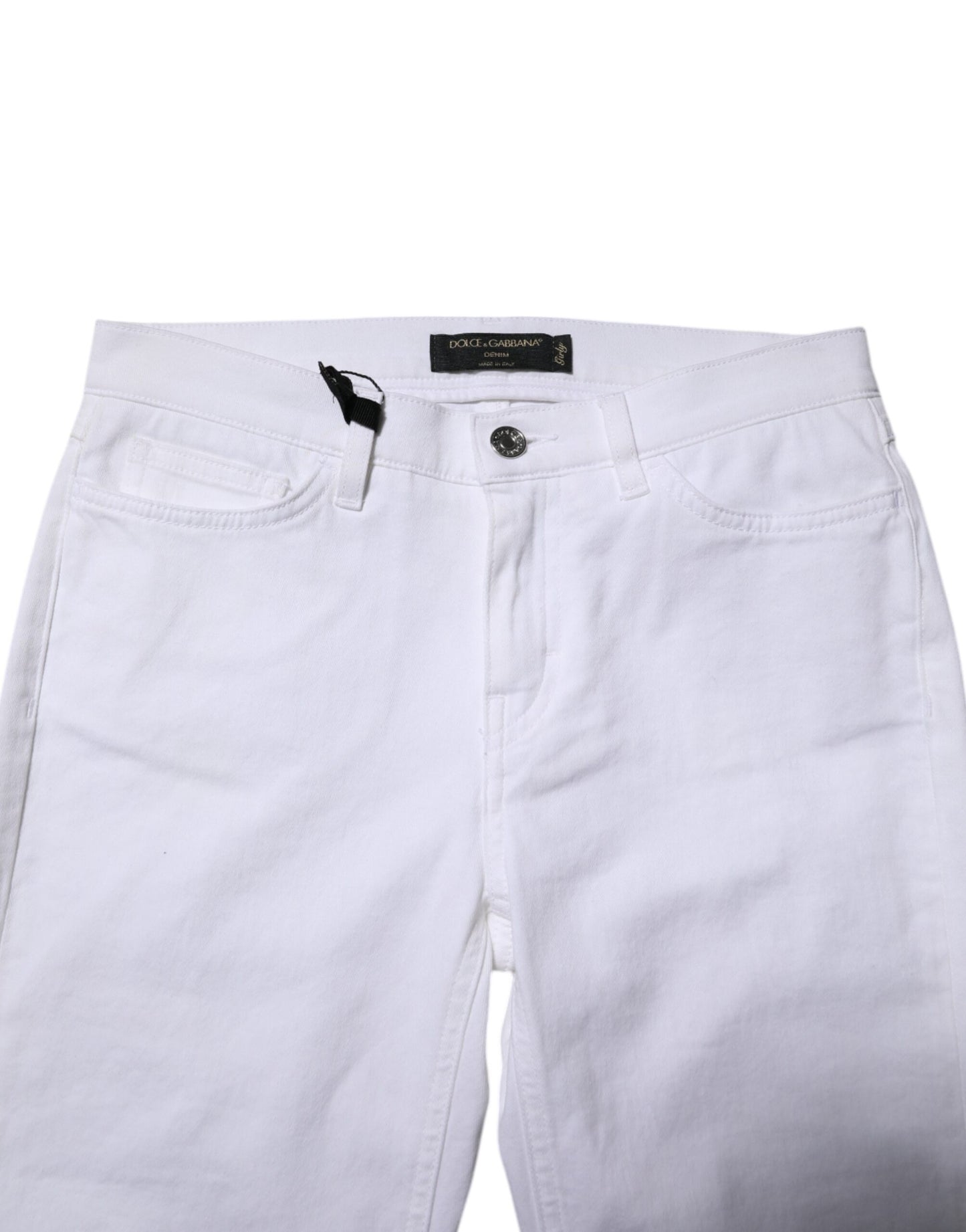 White GRACE Mid Waisted Skinny Denim Jeans