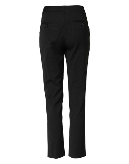 Black STAFF High Waist Tapered Pants