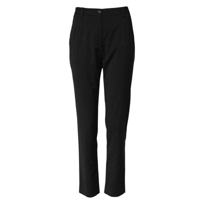 Black STAFF High Waist Tapered Pants