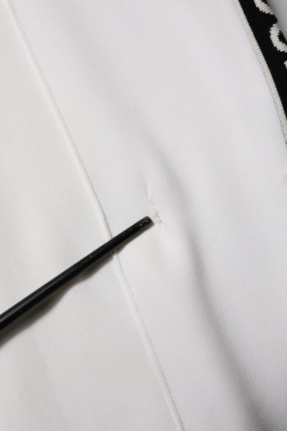 White Viscose Jogger Sweatpants Pants