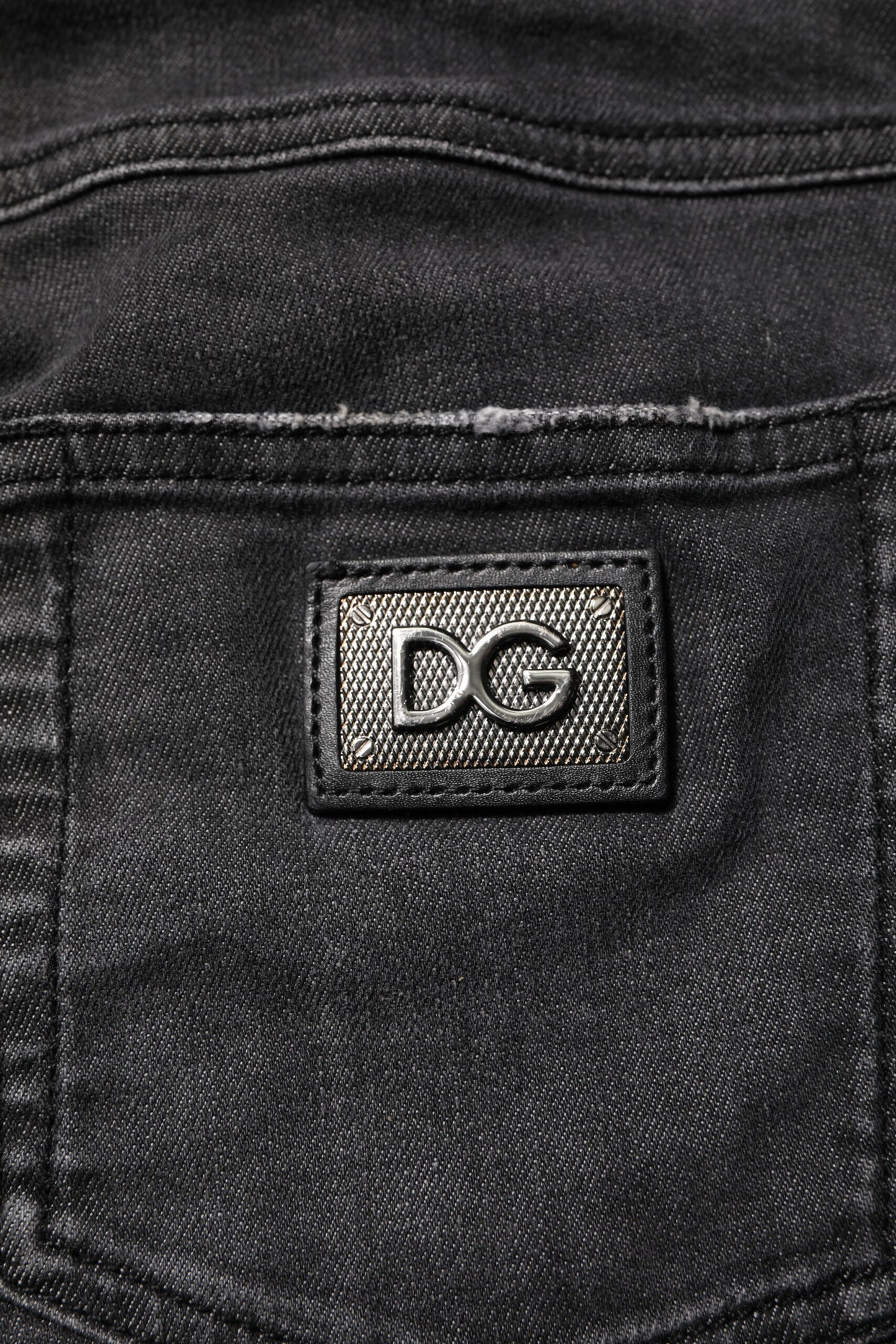 Black Cotton Low Waist Skinny Denim Jeans