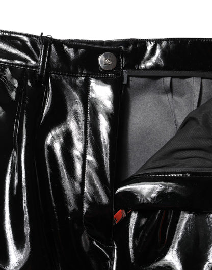 Black High Waist Cargo Bootcut Pants