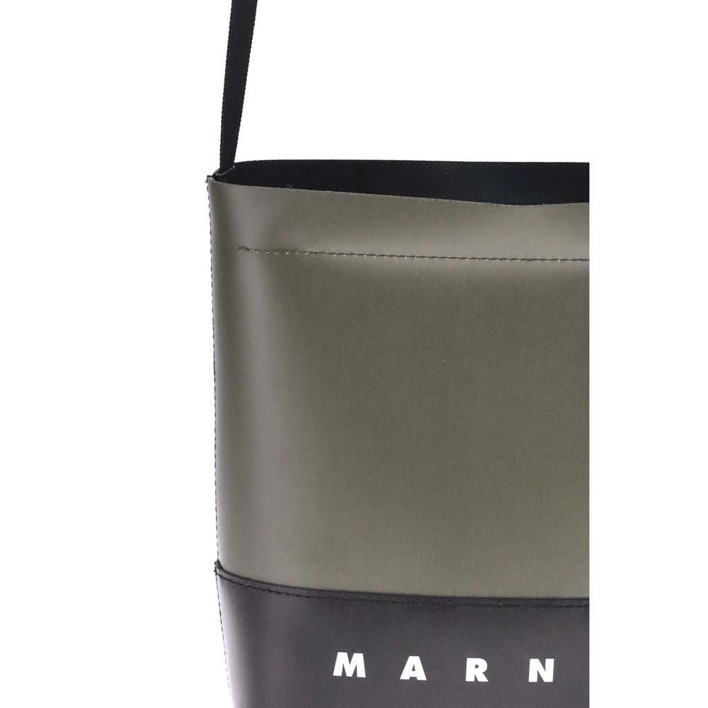 Green Polyester Shoulder Bag