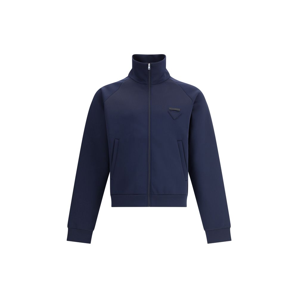 Blue Polyester Sweatshirt