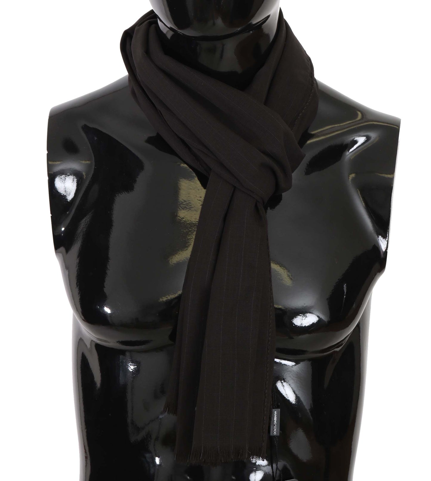 Elegant Striped Wool Men's Scarf