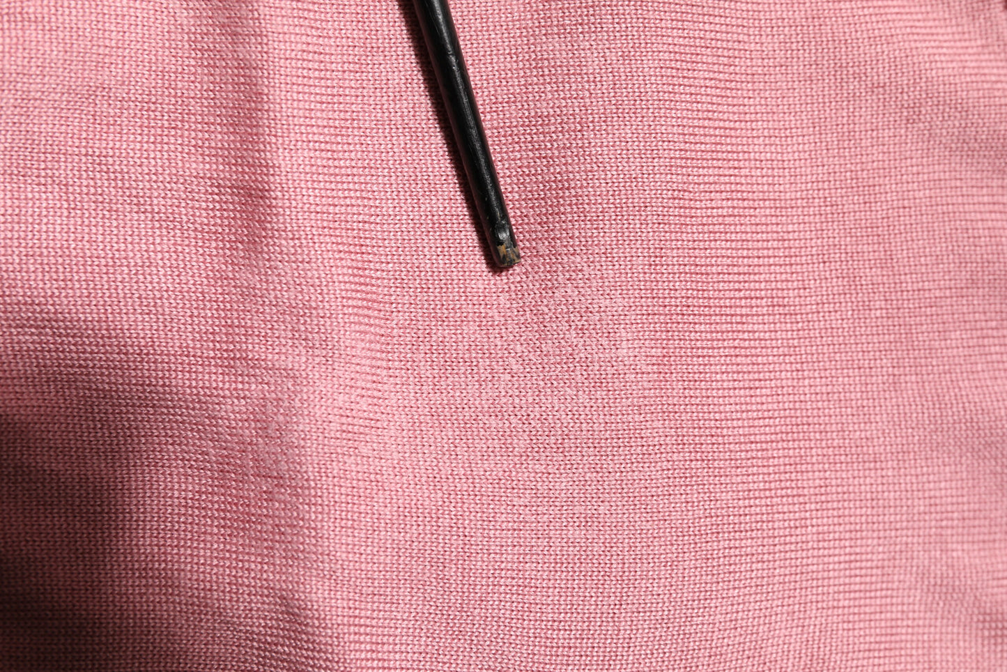 Pink Silk Cropped Crew Neck Cardigan Sweater