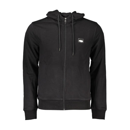 Black Cotton Men Sweater