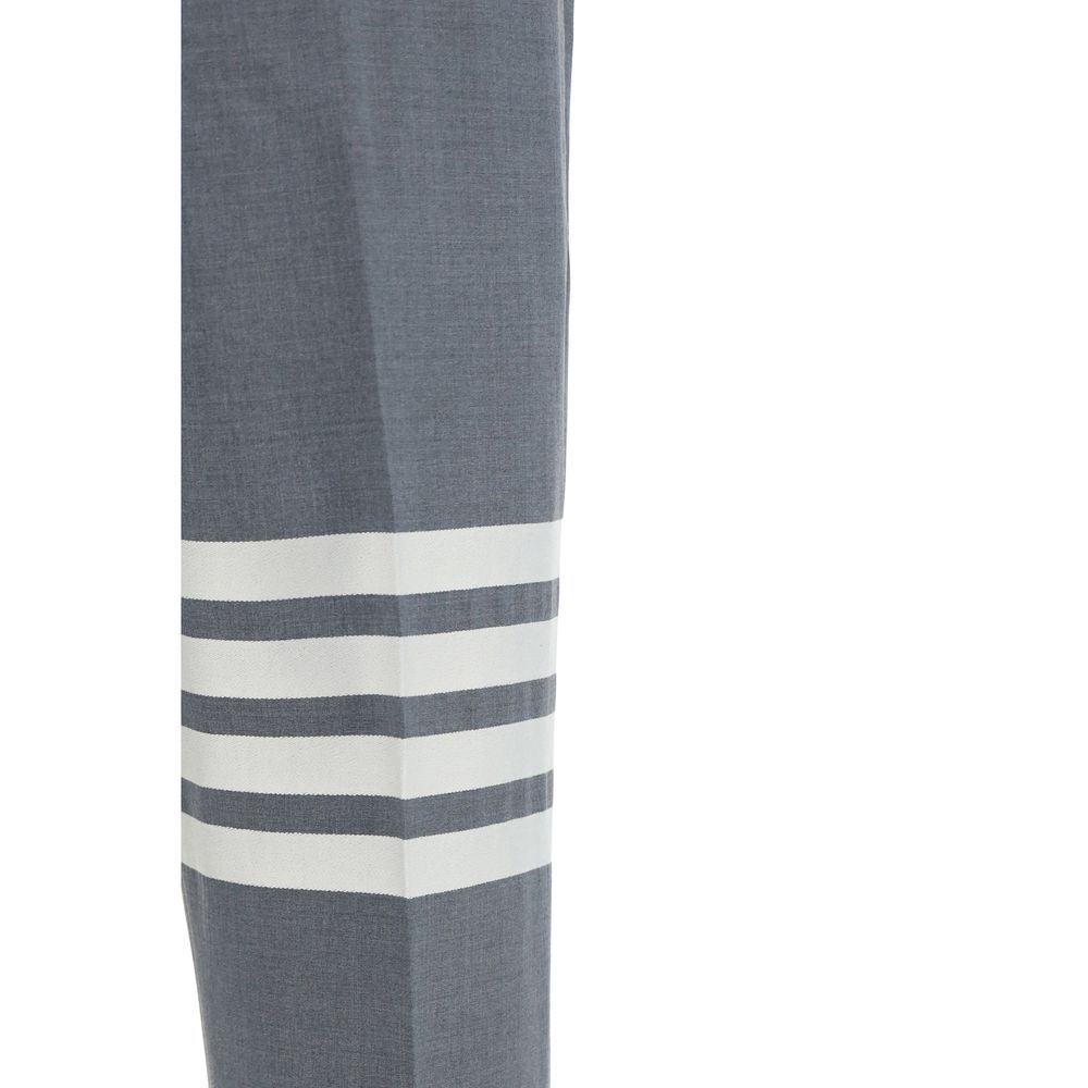 Gray Wool Casual Pants