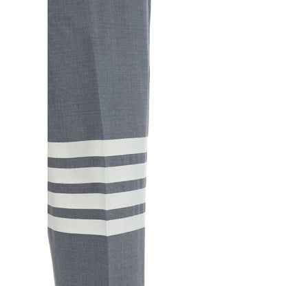 Gray Wool Casual Pants