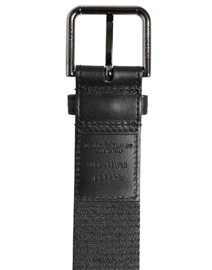Green Black Polyester DG Logo Buckle Belt