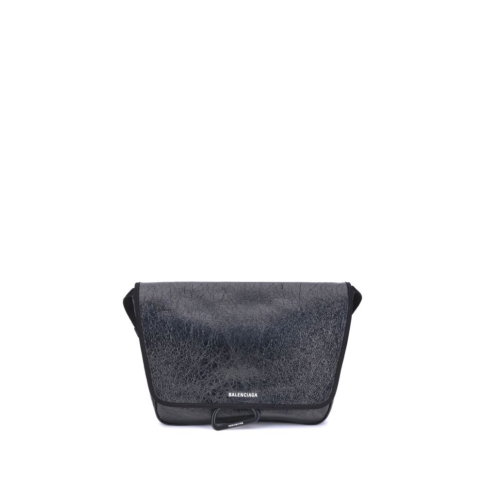 Black Calf Leather Bos Taurus Shoulder Bag