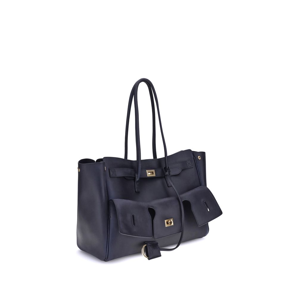 Blue Calf Leather Bos Taurus Shoulder Bag
