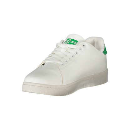 White Polyester Men Sneaker