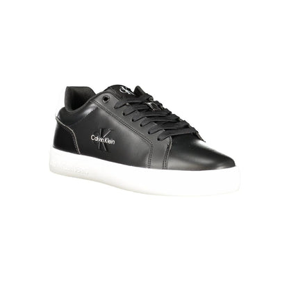 Black Leather Men Sneaker