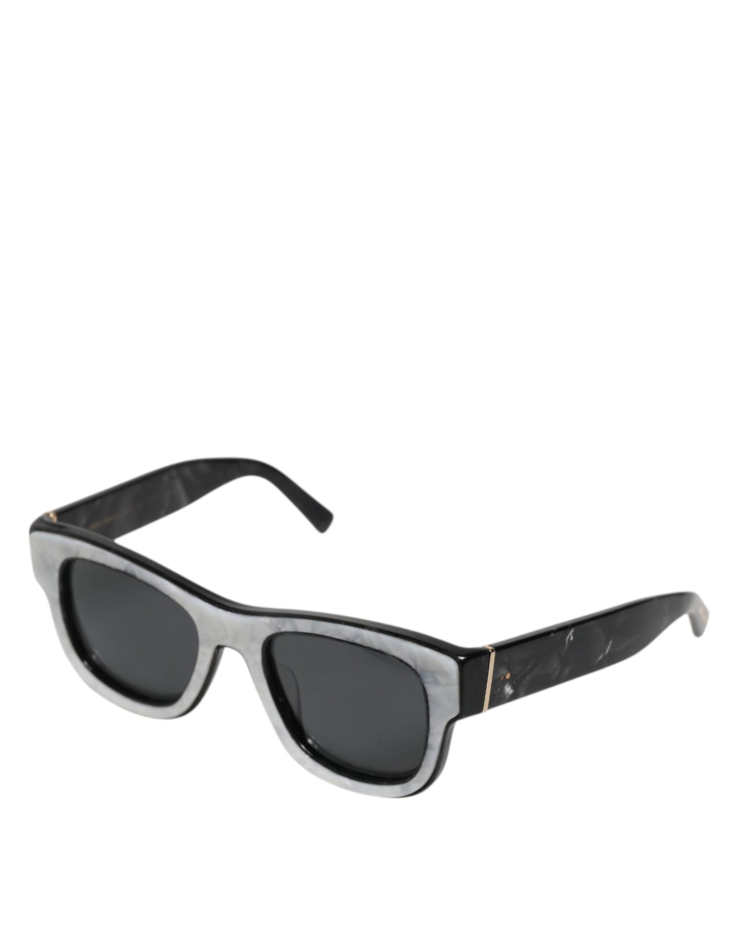 Pearl White Acetate Frame Domenico Deep Shades Sunglasses