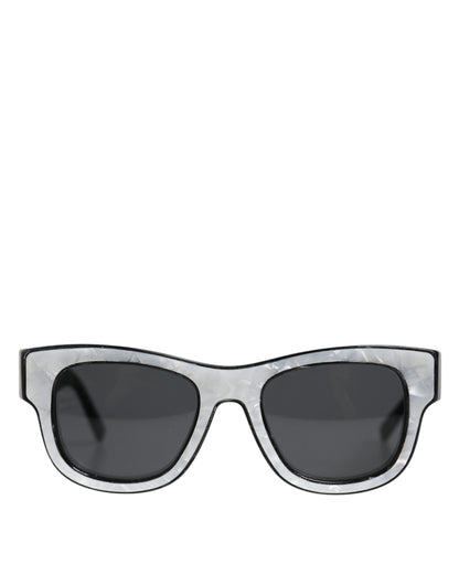 Pearl White Acetate Frame Domenico Shade Sunglasses