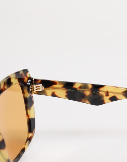 Black Yellow Havana Leopard Square Shades Sunglasses
