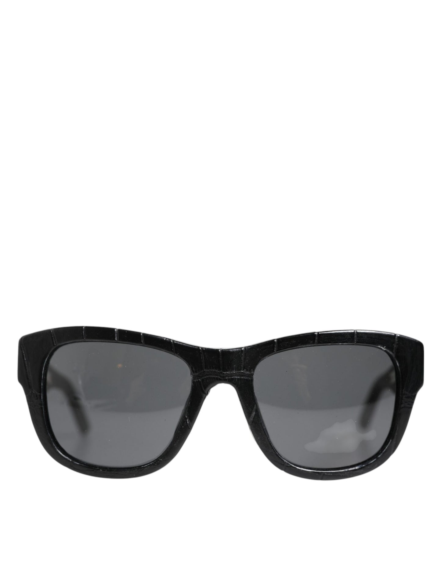 Black Leather Frame DG4177 Tinted Lens Sunglasses