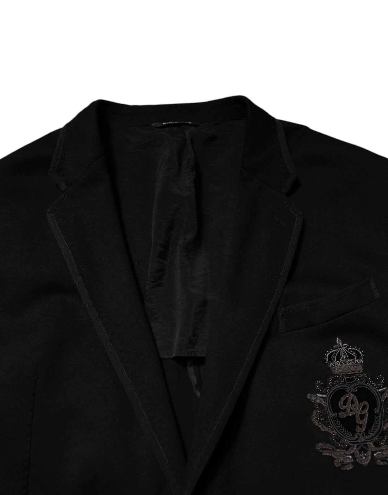 Black Viscose DG Crown Blazer Coat Jacket