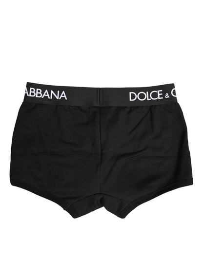 Black Cotton Stretch Regular Boxer Underwear