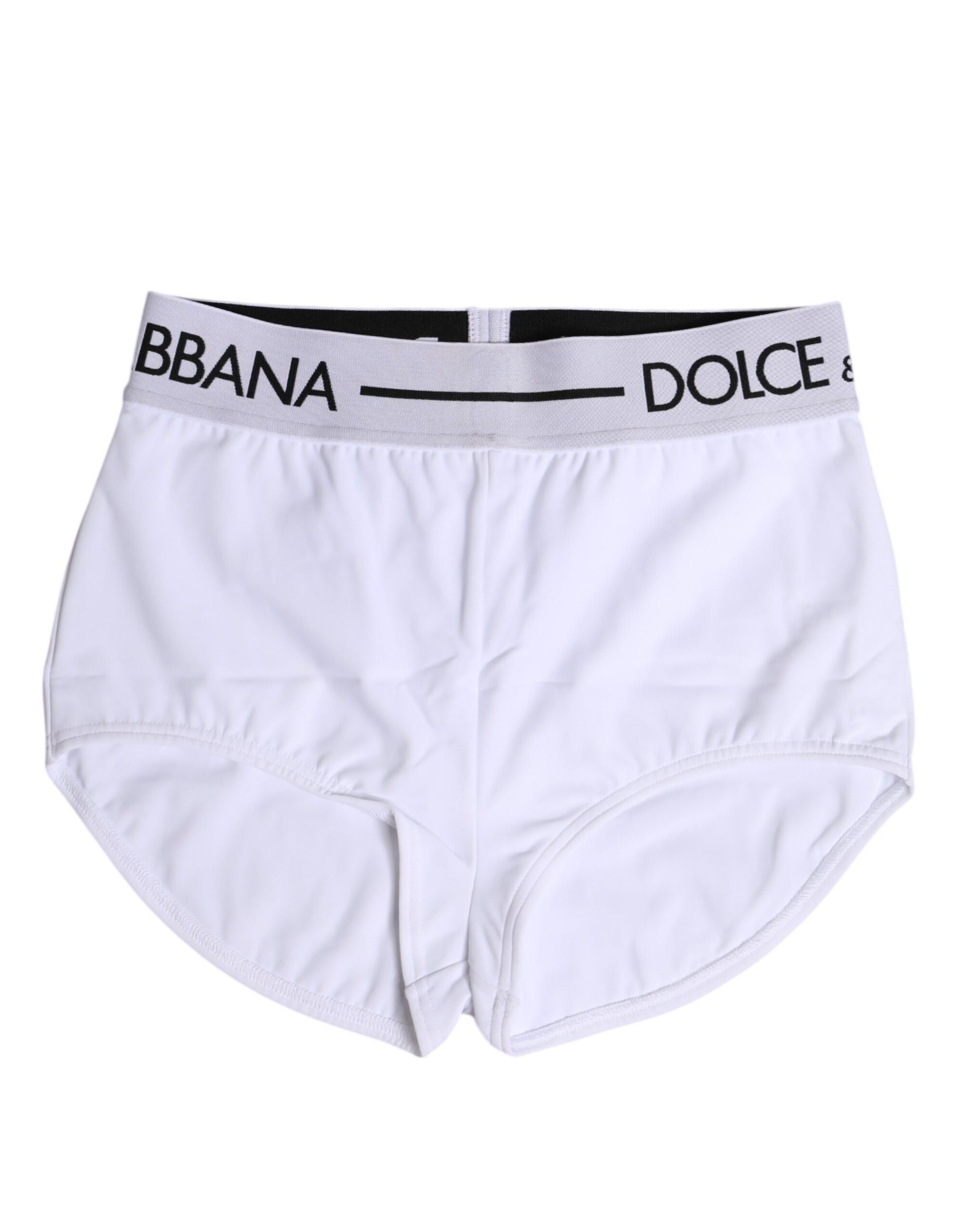 White Nylon Logo Waistband Boxer Brief Underwear